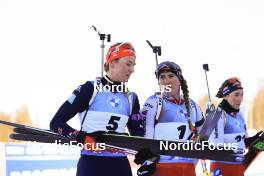 12.03.2023, Oestersund, Sweden, (SWE): Denise Herrmann-Wick (GER), Lena Haecki-Gross (SUI), (l-r) - IBU World Cup Biathlon, mass women, Oestersund (SWE). www.nordicfocus.com. © Manzoni/NordicFocus. Every downloaded picture is fee-liable.