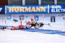 11.03.2023, Oestersund, Sweden, (SWE): Logan Pletz (CAN) - IBU World Cup Biathlon, relay men, Oestersund (SWE). www.nordicfocus.com. © Manzoni/NordicFocus. Every downloaded picture is fee-liable.