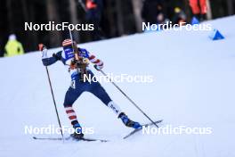 11.03.2023, Oestersund, Sweden, (SWE): Jake Brown (USA) - IBU World Cup Biathlon, relay men, Oestersund (SWE). www.nordicfocus.com. © Manzoni/NordicFocus. Every downloaded picture is fee-liable.