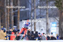 11.03.2023, Oestersund, Sweden, (SWE): Niklas Hartweg (SUI) - IBU World Cup Biathlon, relay men, Oestersund (SWE). www.nordicfocus.com. © Manzoni/NordicFocus. Every downloaded picture is fee-liable.