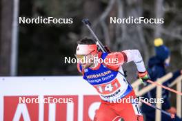 11.03.2023, Oestersund, Sweden, (SWE): Christian Gow (CAN) - IBU World Cup Biathlon, relay men, Oestersund (SWE). www.nordicfocus.com. © Manzoni/NordicFocus. Every downloaded picture is fee-liable.