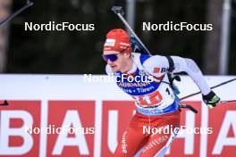 11.03.2023, Oestersund, Sweden, (SWE): Sebastian Stalder (SUI) - IBU World Cup Biathlon, relay men, Oestersund (SWE). www.nordicfocus.com. © Manzoni/NordicFocus. Every downloaded picture is fee-liable.