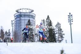 11.03.2023, Oestersund, Sweden, (SWE): Johannes Kuehn (GER), Tomas Mikyska (CZE), (l-r) - IBU World Cup Biathlon, relay men, Oestersund (SWE). www.nordicfocus.com. © Manzoni/NordicFocus. Every downloaded picture is fee-liable.