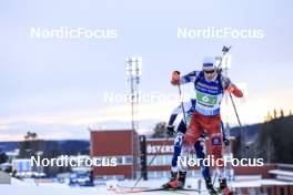 11.03.2023, Oestersund, Sweden, (SWE): Simon Eder (AUT) - IBU World Cup Biathlon, relay men, Oestersund (SWE). www.nordicfocus.com. © Manzoni/NordicFocus. Every downloaded picture is fee-liable.