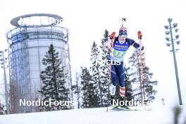 11.03.2023, Oestersund, Sweden, (SWE): Sean Doherty (USA) - IBU World Cup Biathlon, relay men, Oestersund (SWE). www.nordicfocus.com. © Manzoni/NordicFocus. Every downloaded picture is fee-liable.