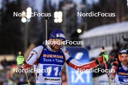 11.03.2023, Oestersund, Sweden, (SWE): Dajan Danuser (SUI) - IBU World Cup Biathlon, relay men, Oestersund (SWE). www.nordicfocus.com. © Manzoni/NordicFocus. Every downloaded picture is fee-liable.