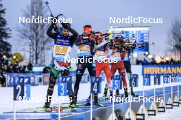 11.03.2023, Oestersund, Sweden, (SWE): Patrick Braunhofer (ITA), Philipp Nawrath (GER), (l-r) - IBU World Cup Biathlon, relay men, Oestersund (SWE). www.nordicfocus.com. © Manzoni/NordicFocus. Every downloaded picture is fee-liable.