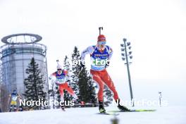 11.03.2023, Oestersund, Sweden, (SWE): Niklas Hartweg (SUI) - IBU World Cup Biathlon, relay men, Oestersund (SWE). www.nordicfocus.com. © Manzoni/NordicFocus. Every downloaded picture is fee-liable.