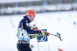 11.03.2023, Oestersund, Sweden, (SWE): Johannes Kuehn (GER) - IBU World Cup Biathlon, relay men, Oestersund (SWE). www.nordicfocus.com. © Manzoni/NordicFocus. Every downloaded picture is fee-liable.