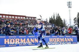 11.03.2023, Oestersund, Sweden, (SWE): Nastassia Kinnunen (FIN) - IBU World Cup Biathlon, relay women, Oestersund (SWE). www.nordicfocus.com. © Manzoni/NordicFocus. Every downloaded picture is fee-liable.
