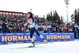 11.03.2023, Oestersund, Sweden, (SWE): Joanne Reid (USA) - IBU World Cup Biathlon, relay women, Oestersund (SWE). www.nordicfocus.com. © Manzoni/NordicFocus. Every downloaded picture is fee-liable.