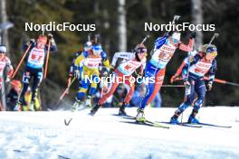 11.03.2023, Oestersund, Sweden, (SWE): Lou Jeanmonnot (FRA), Juni Arnekleiv (NOR), (l-r) - IBU World Cup Biathlon, relay women, Oestersund (SWE). www.nordicfocus.com. © Manzoni/NordicFocus. Every downloaded picture is fee-liable.