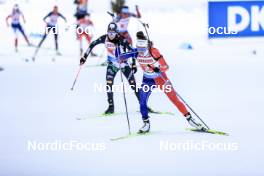 11.03.2023, Oestersund, Sweden, (SWE): Lou Jeanmonnot (FRA) - IBU World Cup Biathlon, relay women, Oestersund (SWE). www.nordicfocus.com. © Manzoni/NordicFocus. Every downloaded picture is fee-liable.