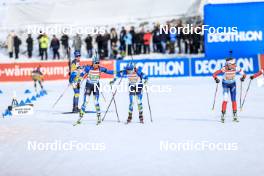 11.03.2023, Oestersund, Sweden, (SWE): Olena Bilosiuk (UKR), Daria Blashko (UKR), (l-r) - IBU World Cup Biathlon, relay women, Oestersund (SWE). www.nordicfocus.com. © Manzoni/NordicFocus. Every downloaded picture is fee-liable.