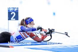 11.03.2023, Oestersund, Sweden, (SWE): Anais Chevalier-Bouchet (FRA) - IBU World Cup Biathlon, relay women, Oestersund (SWE). www.nordicfocus.com. © Manzoni/NordicFocus. Every downloaded picture is fee-liable.