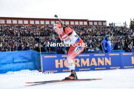 11.03.2023, Oestersund, Sweden, (SWE): Benita Peiffer (CAN) - IBU World Cup Biathlon, relay women, Oestersund (SWE). www.nordicfocus.com. © Manzoni/NordicFocus. Every downloaded picture is fee-liable.