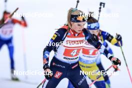 11.03.2023, Oestersund, Sweden, (SWE): Juni Arnekleiv (NOR) - IBU World Cup Biathlon, relay women, Oestersund (SWE). www.nordicfocus.com. © Manzoni/NordicFocus. Every downloaded picture is fee-liable.