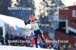 11.03.2023, Oestersund, Sweden, (SWE): Hanna Kebinger (GER) - IBU World Cup Biathlon, relay women, Oestersund (SWE). www.nordicfocus.com. © Manzoni/NordicFocus. Every downloaded picture is fee-liable.
