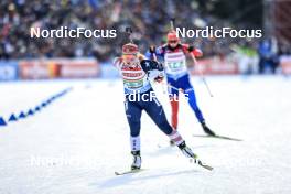11.03.2023, Oestersund, Sweden, (SWE): Chloe Levins (USA) - IBU World Cup Biathlon, relay women, Oestersund (SWE). www.nordicfocus.com. © Manzoni/NordicFocus. Every downloaded picture is fee-liable.