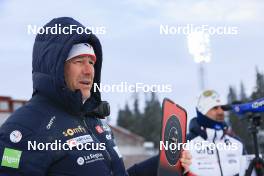 08.03.2023, Oestersund, Sweden, (SWE): Patrick Favre (ITA), coach Team France - IBU World Cup Biathlon, training, Oestersund (SWE). www.nordicfocus.com. © Manzoni/NordicFocus. Every downloaded picture is fee-liable.