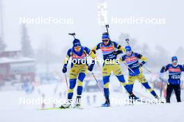 08.03.2023, Oestersund, Sweden, (SWE): Hanna Oeberg (SWE), Elvira Oeberg (SWE), Linn Persson (SWE), (l-r) - IBU World Cup Biathlon, training, Oestersund (SWE). www.nordicfocus.com. © Manzoni/NordicFocus. Every downloaded picture is fee-liable.