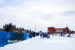 08.03.2023, Oestersund, Sweden, (SWE): Event Feature: View over the shooting range of Oestersund - IBU World Cup Biathlon, training, Oestersund (SWE). www.nordicfocus.com. © Manzoni/NordicFocus. Every downloaded picture is fee-liable.
