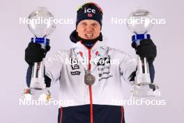 19.03.2023, Oslo, Norway (NOR): Vetle Sjaastad Christiansen (NOR) - IBU World Cup Biathlon, cups, Oslo (NOR). www.nordicfocus.com. © Manzoni/NordicFocus. Every downloaded picture is fee-liable.