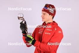 19.03.2023, Oslo, Norway (NOR): Niklas Hartweg (SUI) - IBU World Cup Biathlon, cups, Oslo (NOR). www.nordicfocus.com. © Manzoni/NordicFocus. Every downloaded picture is fee-liable.