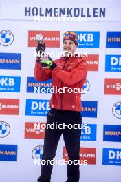 16.03.2023, Oslo, Norway (NOR): Niklas Hartweg (SUI) - IBU World Cup Biathlon, cups, Oslo (NOR). www.nordicfocus.com. © Manzoni/NordicFocus. Every downloaded picture is fee-liable.