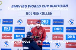 16.03.2023, Oslo, Norway (NOR): Niklas Hartweg (SUI) - IBU World Cup Biathlon, cups, Oslo (NOR). www.nordicfocus.com. © Manzoni/NordicFocus. Every downloaded picture is fee-liable.