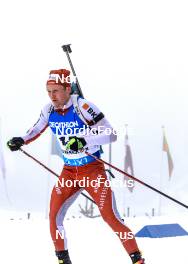 19.03.2023, Oslo, Norway (NOR): Sebastian Stalder (SUI) - IBU World Cup Biathlon, mass men, Oslo (NOR). www.nordicfocus.com. © Manzoni/NordicFocus. Every downloaded picture is fee-liable.