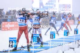 19.03.2023, Oslo, Norway (NOR): Niklas Hartweg (SUI), Andrejs Rastorgujevs (LAT), (l-r) - IBU World Cup Biathlon, mass men, Oslo (NOR). www.nordicfocus.com. © Manzoni/NordicFocus. Every downloaded picture is fee-liable.