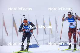 19.03.2023, Oslo, Norway (NOR): Philipp Nawrath (GER), David Komatz (AUT), (l-r) - IBU World Cup Biathlon, mass men, Oslo (NOR). www.nordicfocus.com. © Manzoni/NordicFocus. Every downloaded picture is fee-liable.