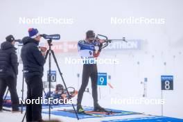 19.03.2023, Oslo, Norway (NOR): Quentin Fillon Maillet (FRA) - IBU World Cup Biathlon, mass men, Oslo (NOR). www.nordicfocus.com. © Manzoni/NordicFocus. Every downloaded picture is fee-liable.