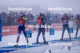 19.03.2023, Oslo, Norway (NOR): Marketa Davidova (CZE), Ingrid Landmark Tandrevold (NOR), Hanna Kebinger (GER), (l-r) - IBU World Cup Biathlon, mass women, Oslo (NOR). www.nordicfocus.com. © Manzoni/NordicFocus. Every downloaded picture is fee-liable.