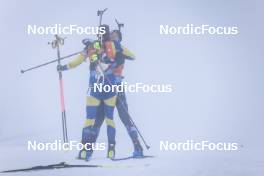 19.03.2023, Oslo, Norway (NOR): Hanna Oeberg (SWE), Marte Olsbu Roeiseland (NOR), (l-r) - IBU World Cup Biathlon, mass women, Oslo (NOR). www.nordicfocus.com. © Manzoni/NordicFocus. Every downloaded picture is fee-liable.