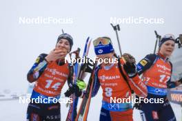 19.03.2023, Oslo, Norway (NOR): Marte Olsbu Roeiseland (NOR), Anais Chevalier-Bouchet (FRA), (l-r) - IBU World Cup Biathlon, mass women, Oslo (NOR). www.nordicfocus.com. © Manzoni/NordicFocus. Every downloaded picture is fee-liable.