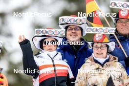 18.03.2023, Oslo, Norway (NOR): Event Feature: German fans with fun hats, Event Feature: - IBU World Cup Biathlon, pursuit men, Oslo (NOR). www.nordicfocus.com. © Manzoni/NordicFocus. Every downloaded picture is fee-liable.