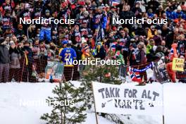18.03.2023, Oslo, Norway (NOR): Feature: Banner for Marte Olsbu Roeiseland (NOR)  - IBU World Cup Biathlon, pursuit men, Oslo (NOR). www.nordicfocus.com. © Manzoni/NordicFocus. Every downloaded picture is fee-liable.
