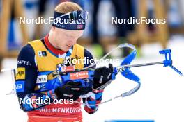 18.03.2023, Oslo, Norway (NOR): Johannes Thingnes Boe (NOR) - IBU World Cup Biathlon, pursuit men, Oslo (NOR). www.nordicfocus.com. © Manzoni/NordicFocus. Every downloaded picture is fee-liable.