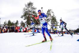18.03.2023, Oslo, Norway (NOR): Dmitrii Shamaev (ROU) - IBU World Cup Biathlon, pursuit men, Oslo (NOR). www.nordicfocus.com. © Manzoni/NordicFocus. Every downloaded picture is fee-liable.