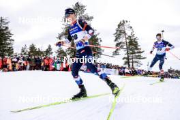 18.03.2023, Oslo, Norway (NOR): Einar Hedegart (NOR) - IBU World Cup Biathlon, pursuit men, Oslo (NOR). www.nordicfocus.com. © Manzoni/NordicFocus. Every downloaded picture is fee-liable.