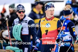 18.03.2023, Oslo, Norway (NOR): Johannes Thingnes Boe (NOR) - IBU World Cup Biathlon, pursuit men, Oslo (NOR). www.nordicfocus.com. © Manzoni/NordicFocus. Every downloaded picture is fee-liable.