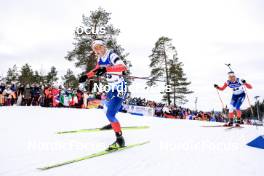 18.03.2023, Oslo, Norway (NOR): Jakub Stvrtecky (CZE), Jonas Marecek (CZE), (l-r) - IBU World Cup Biathlon, pursuit men, Oslo (NOR). www.nordicfocus.com. © Manzoni/NordicFocus. Every downloaded picture is fee-liable.