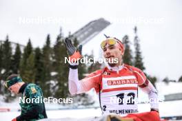 16.03.2023, Oslo, Norway (NOR): Christian Gow (CAN) - IBU World Cup Biathlon, sprint men, Oslo (NOR). www.nordicfocus.com. © Manzoni/NordicFocus. Every downloaded picture is fee-liable.