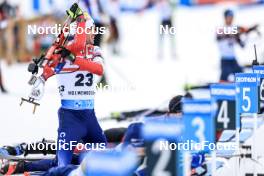 16.03.2023, Oslo, Norway (NOR): Michal Krcmar (CZE) - IBU World Cup Biathlon, sprint men, Oslo (NOR). www.nordicfocus.com. © Manzoni/NordicFocus. Every downloaded picture is fee-liable.