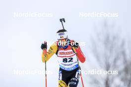 16.03.2023, Oslo, Norway (NOR): Cesar Beauvais (BEL) - IBU World Cup Biathlon, sprint men, Oslo (NOR). www.nordicfocus.com. © Manzoni/NordicFocus. Every downloaded picture is fee-liable.