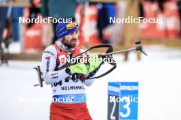 16.03.2023, Oslo, Norway (NOR): Dajan Danuser (SUI) - IBU World Cup Biathlon, sprint men, Oslo (NOR). www.nordicfocus.com. © Manzoni/NordicFocus. Every downloaded picture is fee-liable.