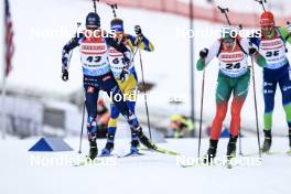 16.03.2023, Oslo, Norway (NOR): Tarjei Boe (NOR), Vladimir Iliev (BUL), (l-r) - IBU World Cup Biathlon, sprint men, Oslo (NOR). www.nordicfocus.com. © Manzoni/NordicFocus. Every downloaded picture is fee-liable.