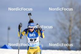 18.03.2023, Oslo, Norway (NOR): Ella Halvarsson (SWE) - IBU World Cup Biathlon, sprint women, Oslo (NOR). www.nordicfocus.com. © Manzoni/NordicFocus. Every downloaded picture is fee-liable.
